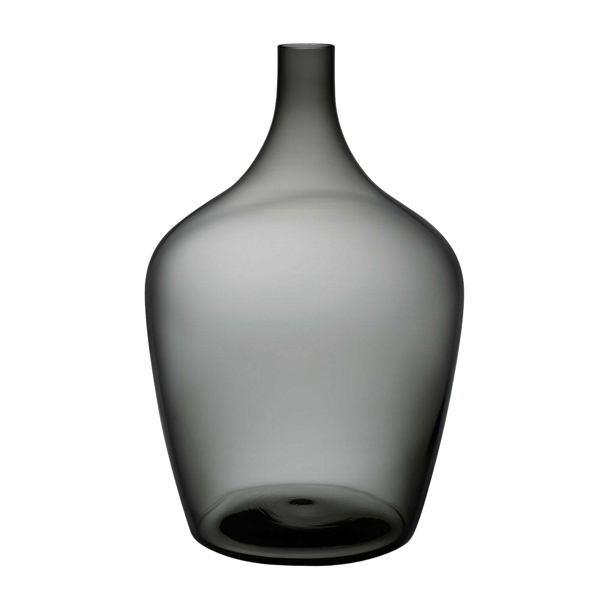 Dame Jeanne Vase Extra Large Smoke - Nude Glass