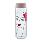 Finesse Rock Brocca con coperchio rosa - Nude Glass