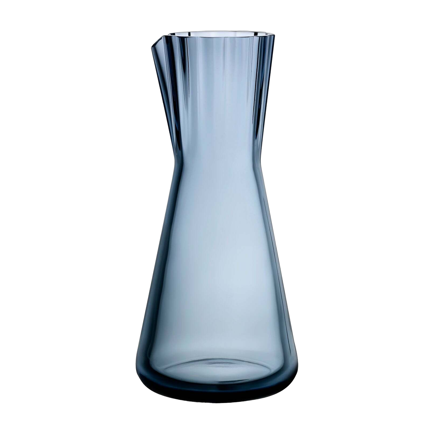 Lady Wasserkaraffe Stahlblau - Nude Glass