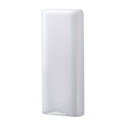 Layers Vase Tall In Opal White - Nude Glass