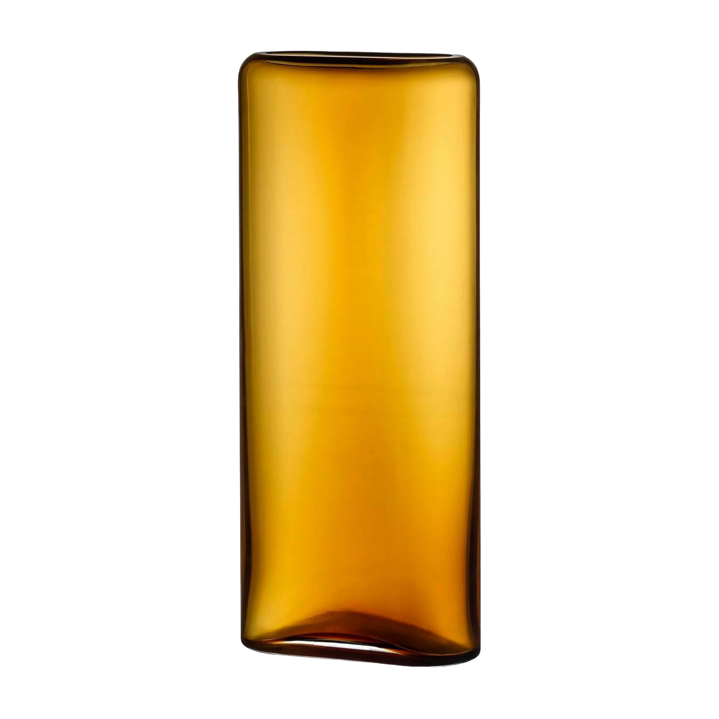 Layers Vase Tall In Amber - Nude Glass