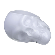 Memento Mori Skull Bowl Opal White Large - Nude Glass