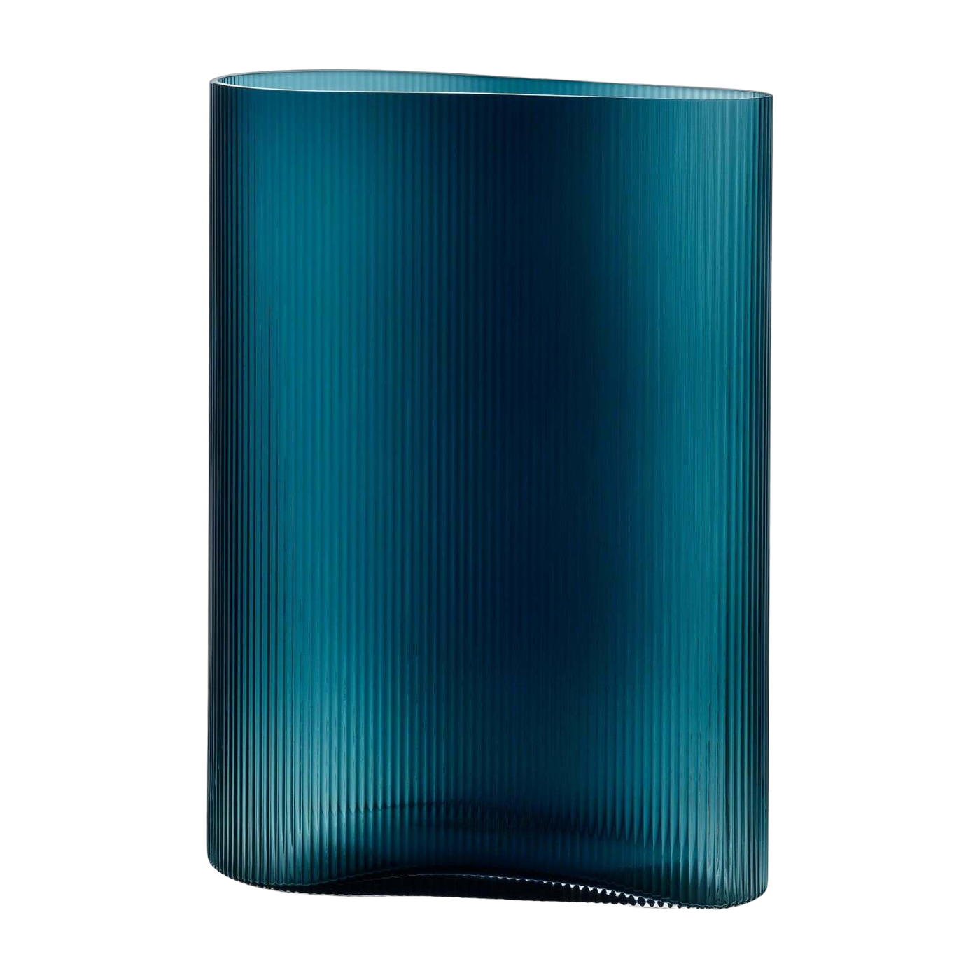 Mist Vase Petroleum Grün Groß - Nude Glass