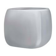 Mono Box Vase Extra Large Opal Grey - Nude Glass