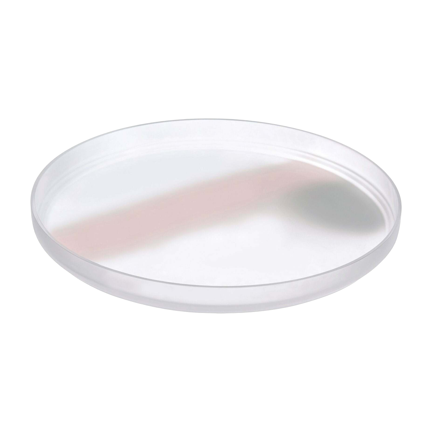 طبق التقديم 35 سم وردي وورمادي Pigmento - Nude Glass