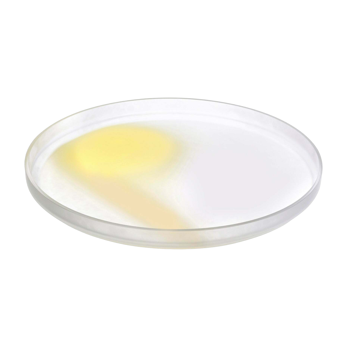 Pigmento Servierschüssel 35 cm Gelb & Beige gespritzt - Nude Glass