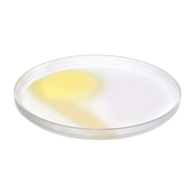 Pigmento Servierschüssel 35 cm Gelb & Beige gespritzt - Nude Glass