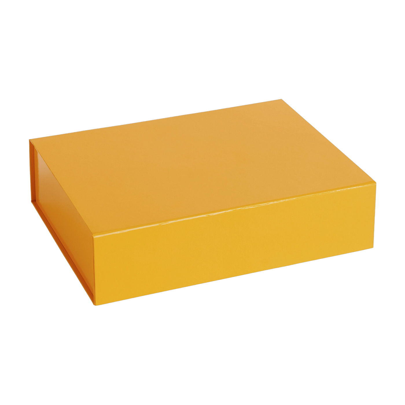 صندوق تخزين من الكرتون أصفر 33 × 25 سم Colour S egg yolk - HAY