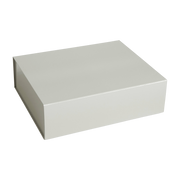 Grey cardboard storage box 41 x 35 cm Colour S - HAY