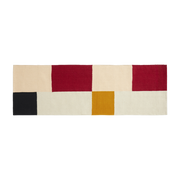 Tapis en laine et coton multicolore 80x250 cm Ethan Cook Flat Works: "Double impression" - HAY