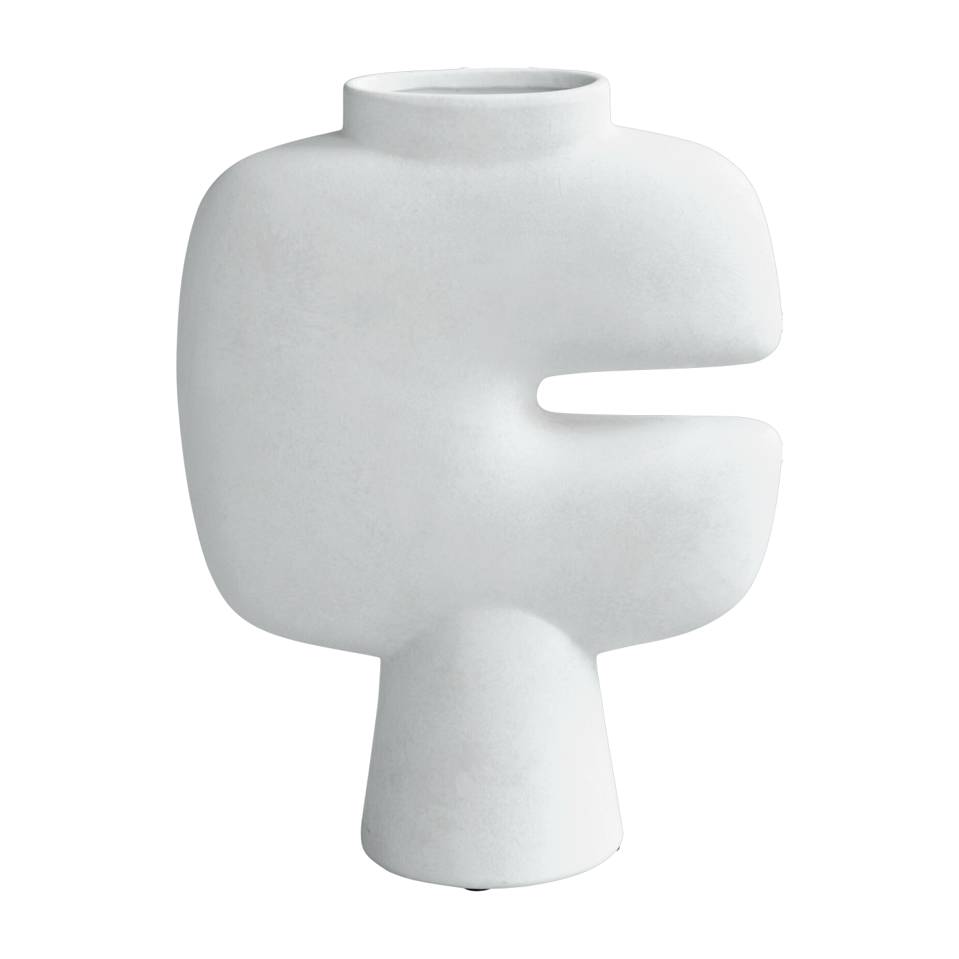 Vase en céramique médium blanc Tribal Vase - 101 Copenhagen