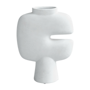 Vase en céramique médium blanc Tribal Vase - 101 Copenhagen