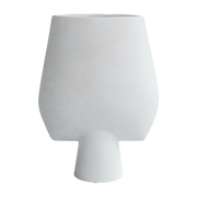 Vase in white ceramic big Sphere Square - 101 Copenhagen