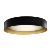 Plafoniera in metallo nero e oro 50 cm Ginevra - Panzeri