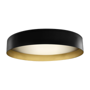 Black and gold metal ceiling light 80 cm Ginevra - Panzeri