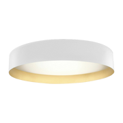 Deckenleuchte aus Metall in Weiß und Gold 50 cm Ginevra -. Panzeri