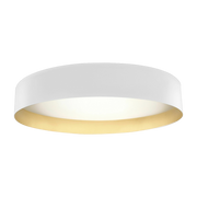 Plafonnier en métal blanc et or 80 cm Ginevra - Panzeri
