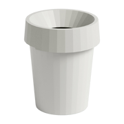 Corbeille à papier en polypropylène recyclé blanche 14 L - HAY