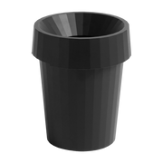14 L black recycled polypropylene wastebasket - HAY