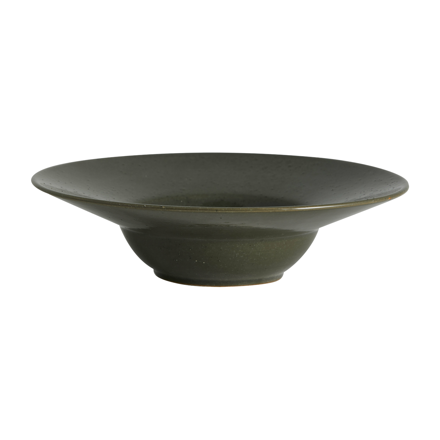 Grawa piatto di pasta in ceramica verde scuro - Nordal