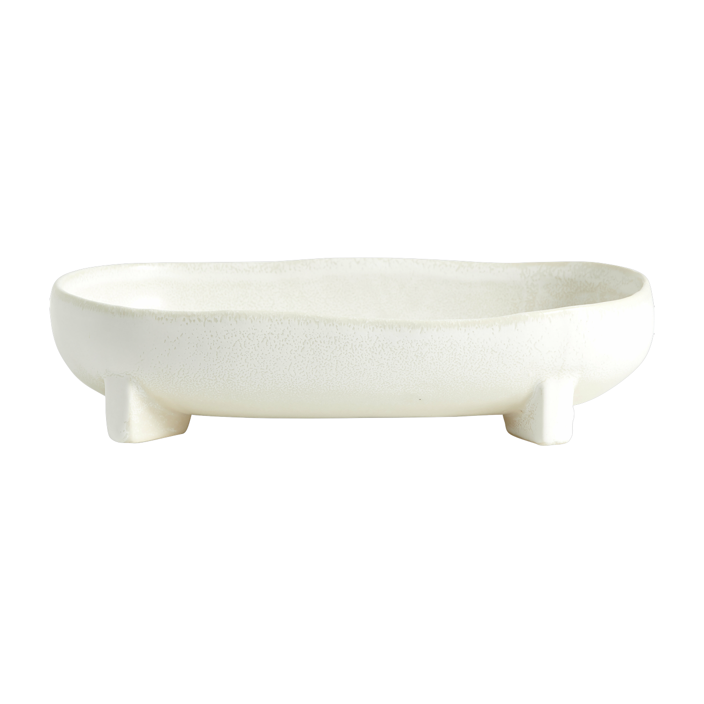 Plat en céramique blanc M Pemba - Nordal
