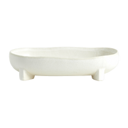 White ceramic platter M Pemba - Nordal