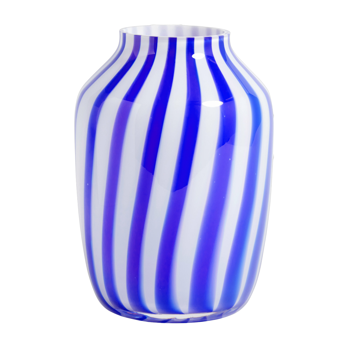 Vase alto vetro blu 22 cm Juice - HAY