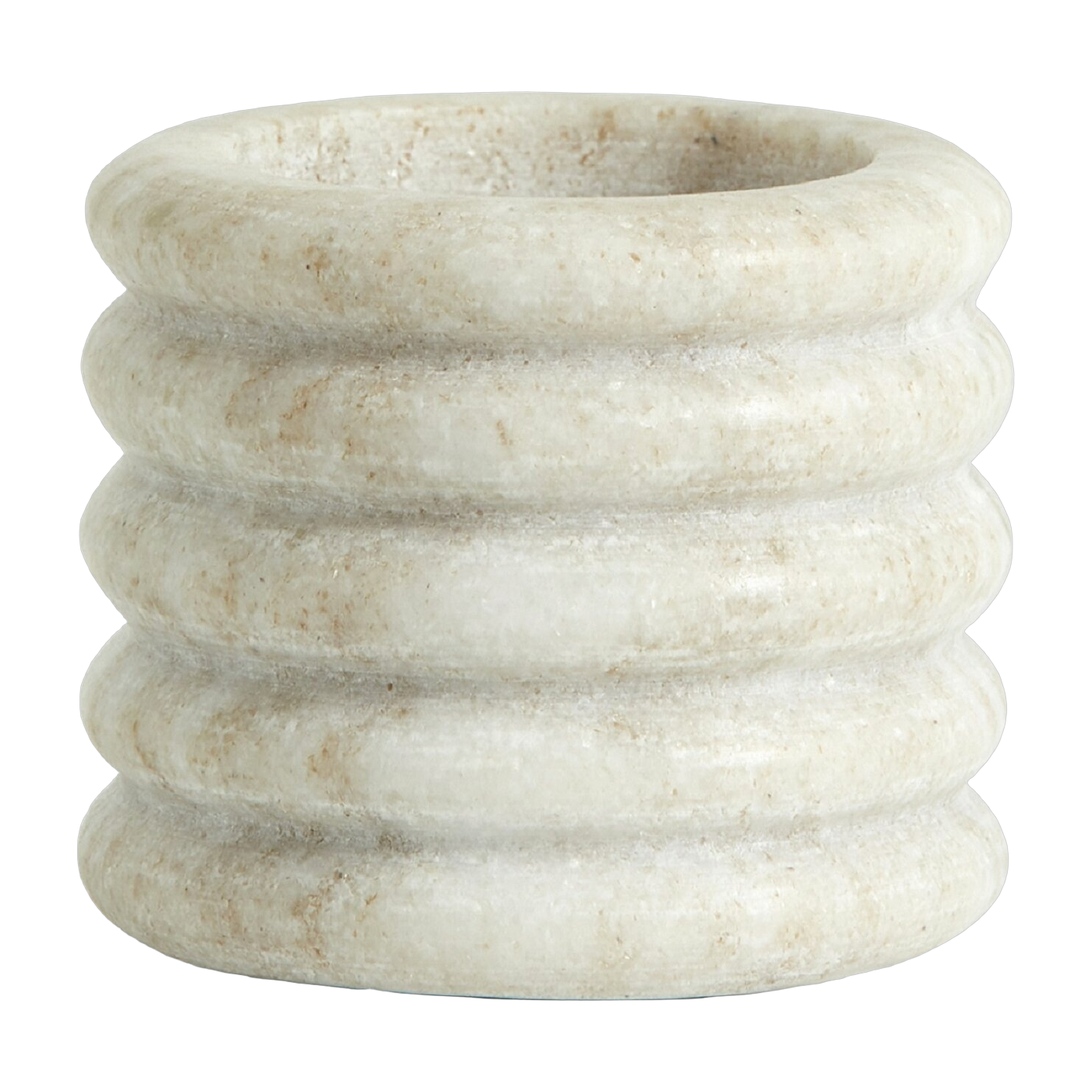 Portacandele beige marbre diametro 6 cm Otok - Nordal