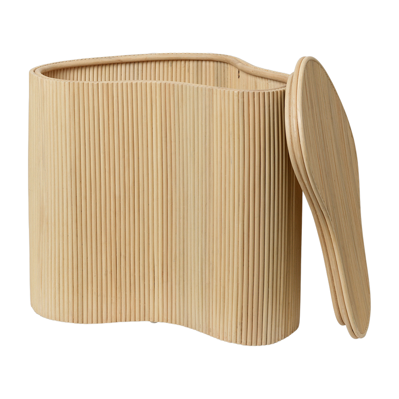 Isola Rattan Storage Side Table - Ferm Living