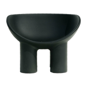 Fauteuil en polyéthylène charbon Roly Poly - Driade
