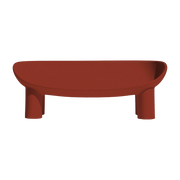 Divano a 2 posti in polietilene rosso mattone Roly Poly - Driade