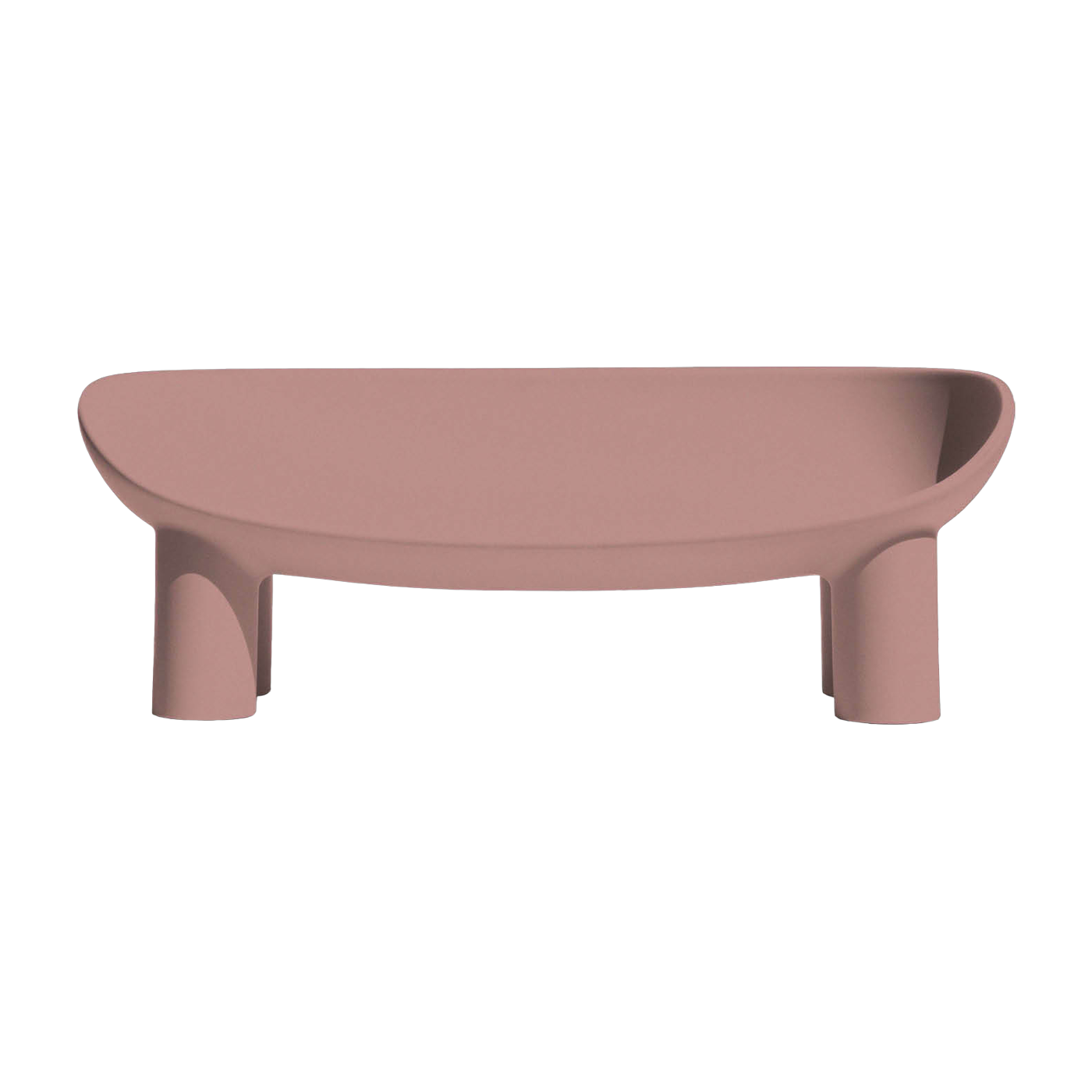 Sofá 2 plazas en polietileno rosa Roly Poly - Driade
