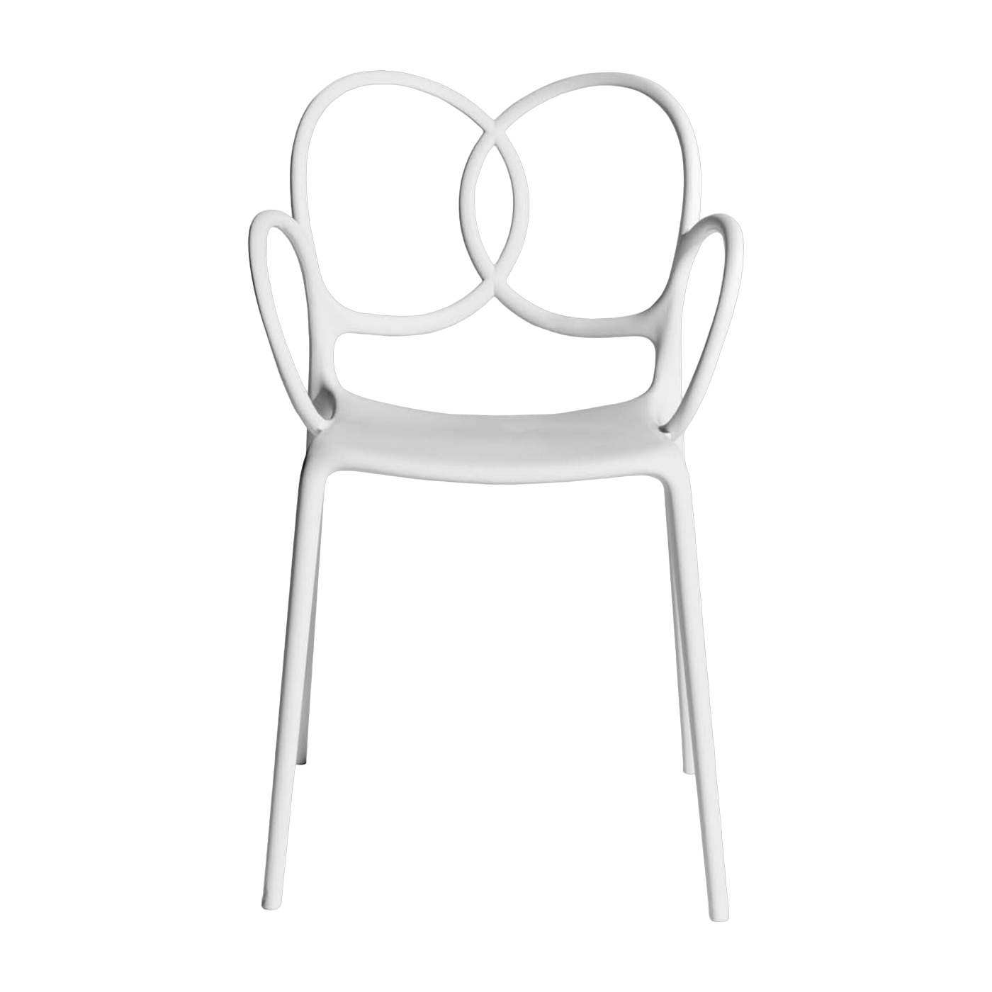 Fauteuil en plastique recyclé blanc Sissi Green - Driade