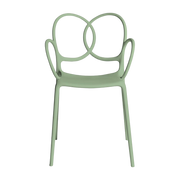 Silla de polipropileno verde con apoyabrazos Sissi - Driade