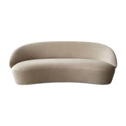 3-Sitzer-Sofa aus Samt Beige Naïve - Emko