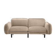 Bean 2 seater sofa in beige velvet - Emko