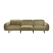 Bean 3 seater green velvet sofa - Emko
