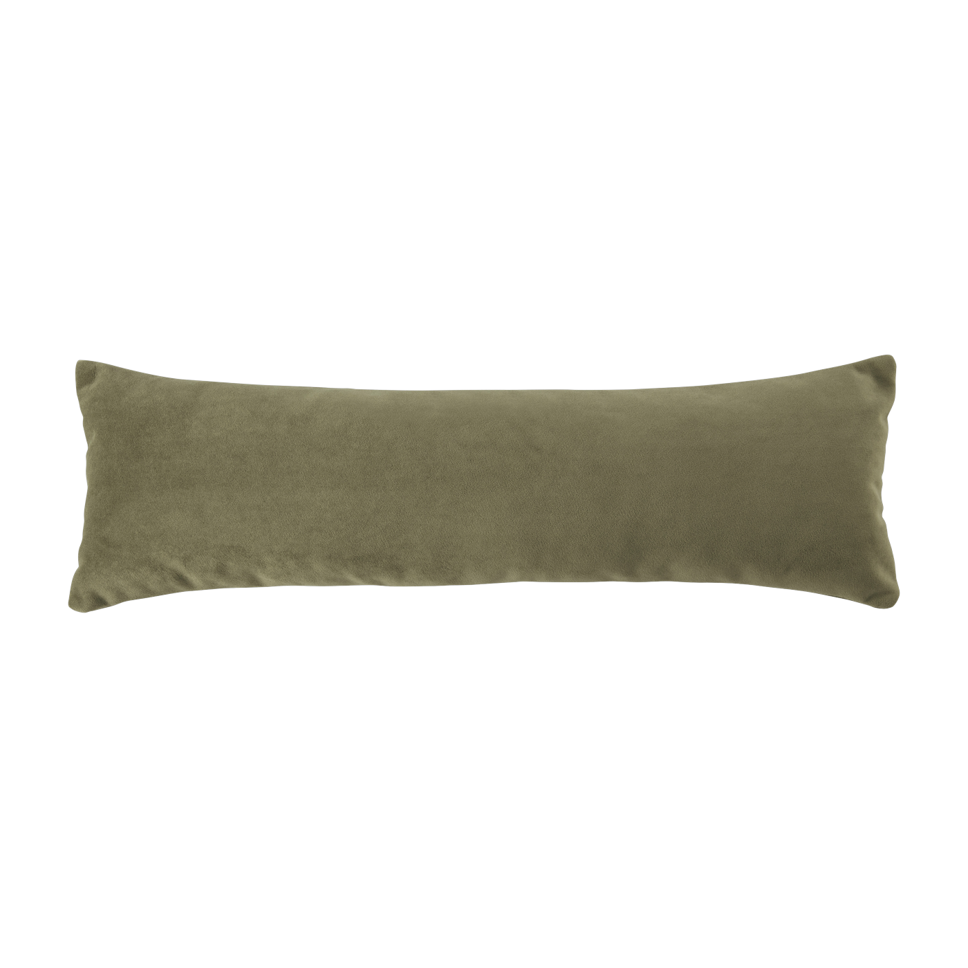 Coussin rectangulaire en velours vert Bean - Emko