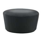 Black leather pouf Naïve - Emko e