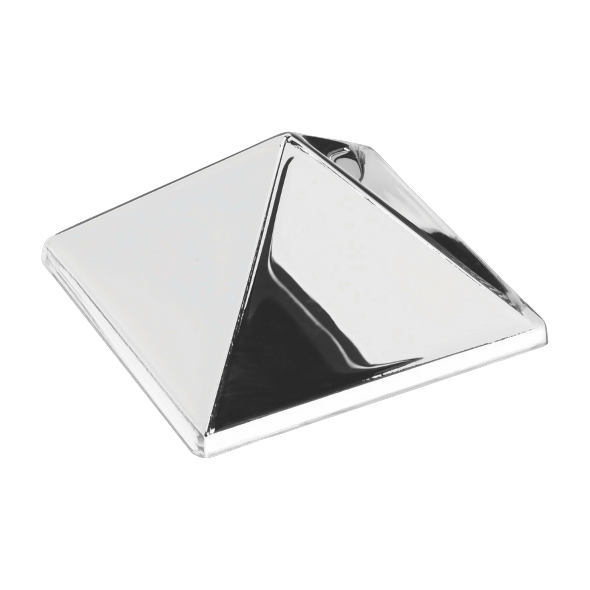 Wand-Spiegelskulptur aus transparentem Acryl 1 Pyramid -. Verpan
