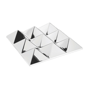 Wand-Spiegelskulptur aus transparentem Acryl 9 Pyramid -. Verpan