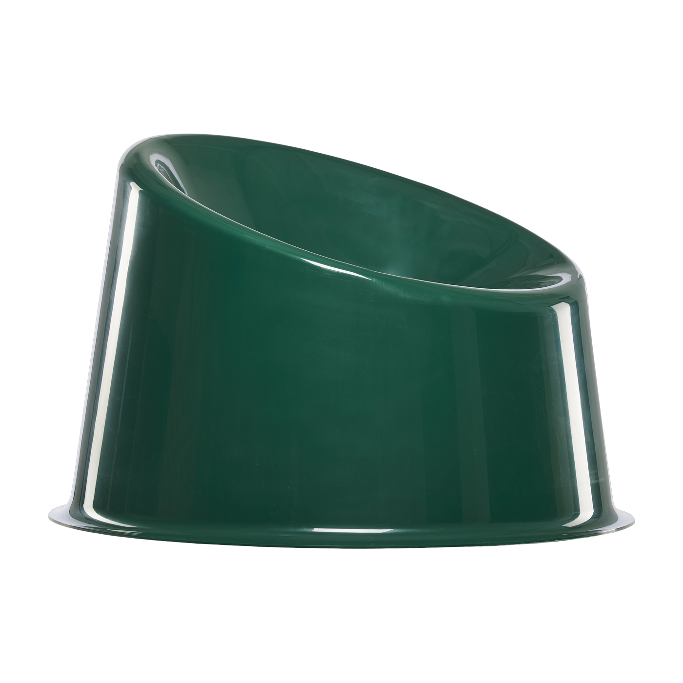 Dark green polypropylene armchair Panto Pop - Verpan