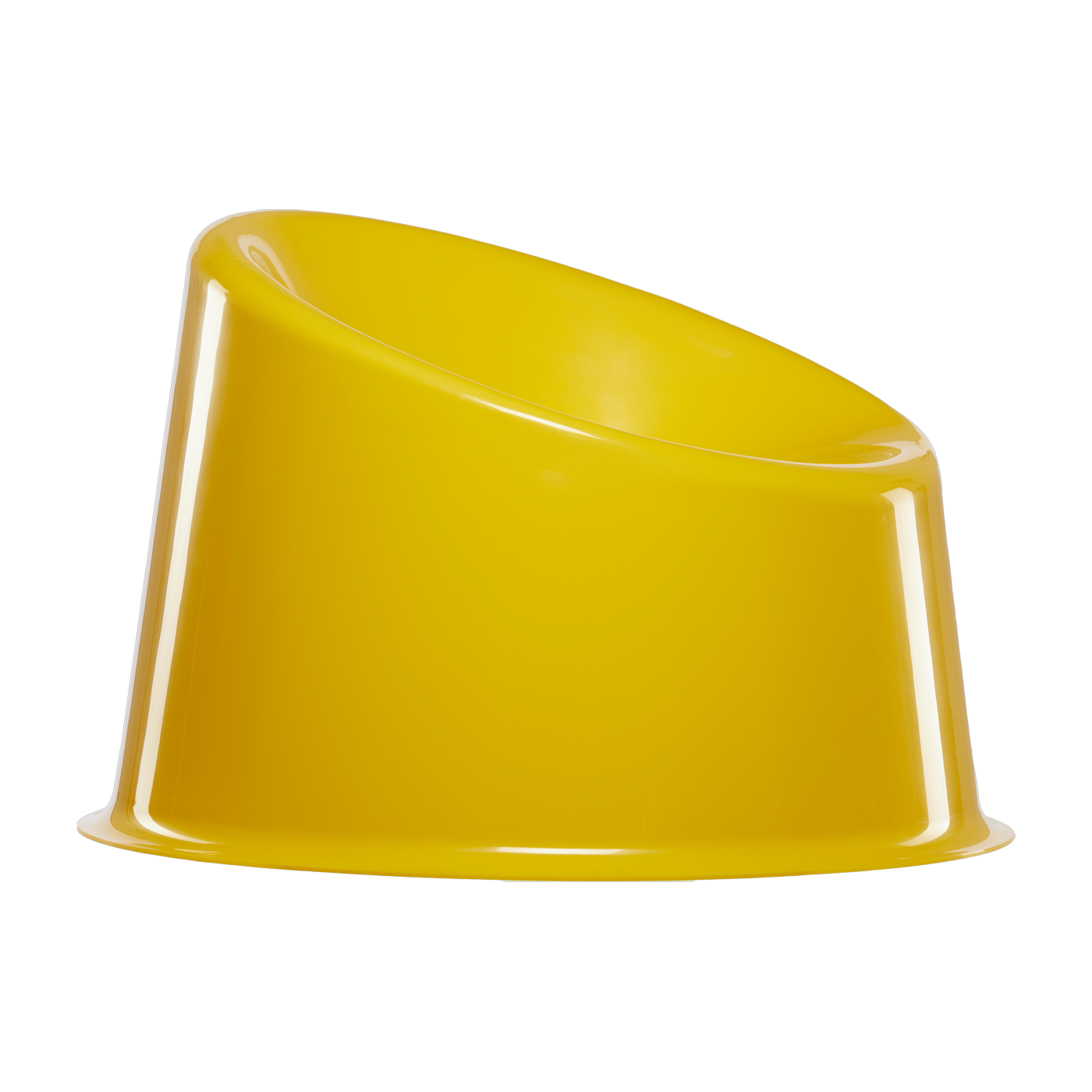 Fauteuil en polypropylène jaune Panto Pop - Verpan