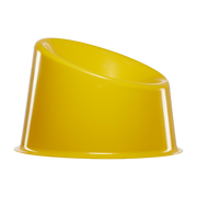 Poltrona gialla in polipropilene Panto Pop - Verpan