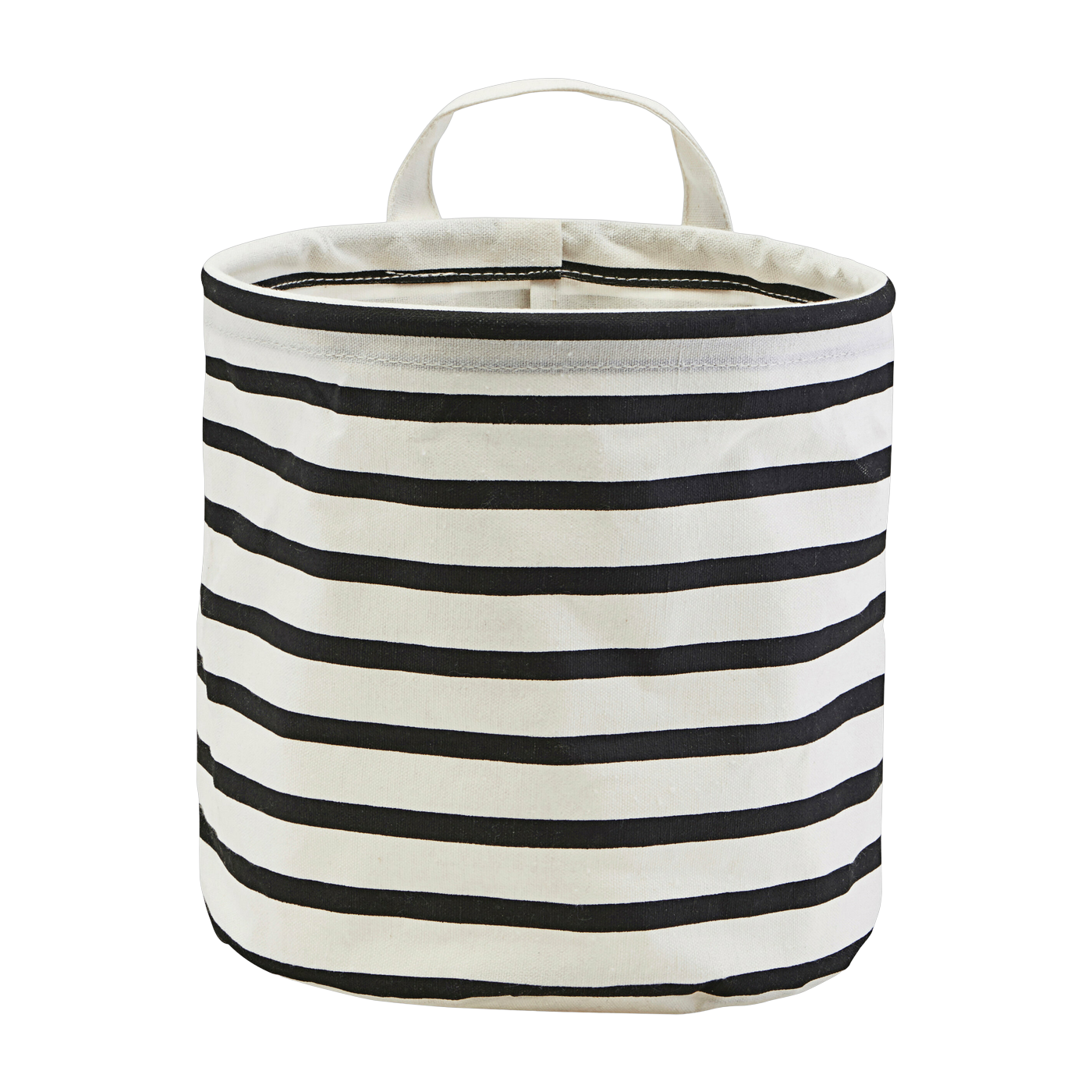 Aufbewahrungs-Sack Stripes Black /Weiß - House Doctor