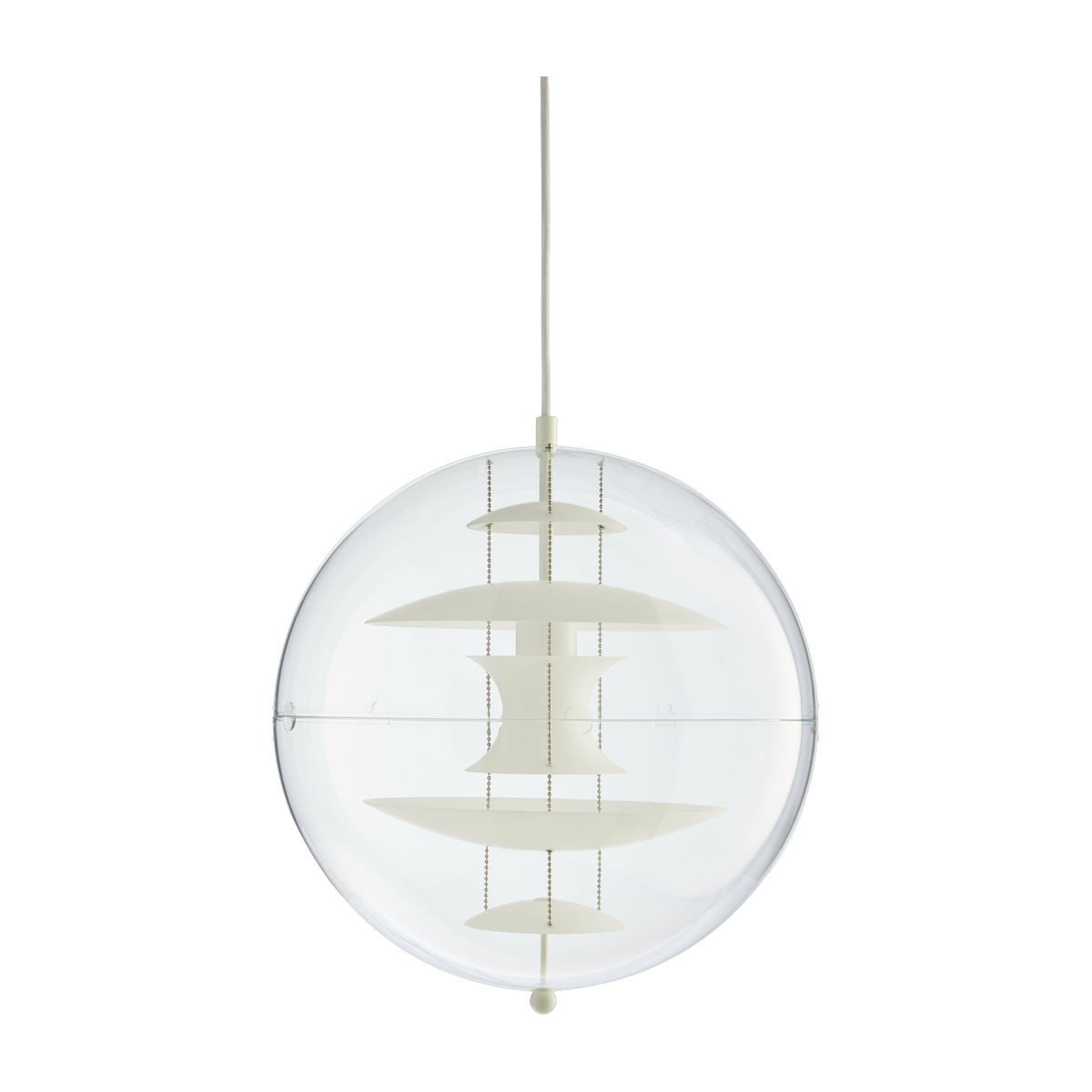 Hängeleuchte aus Acryl und weißem Glas 40 cm VP Globe -. Verpan