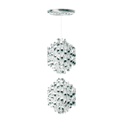 Silberne Deckenleuchte Spiral SP2 -. Verpan