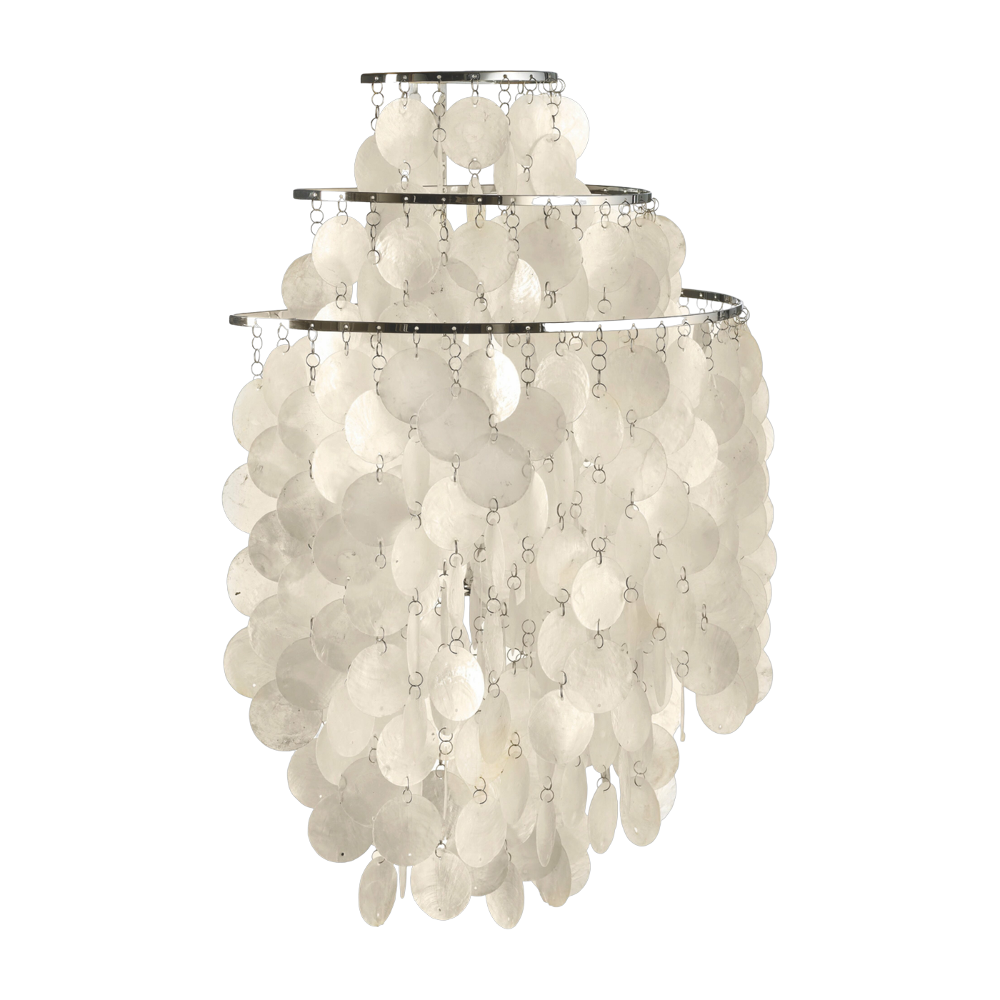 Chrome plated metal wall lamp Fun 1 WM - Verpan