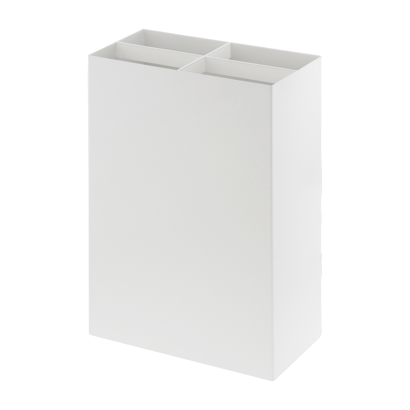 Smart white steel umbrella stand - Yamazaki