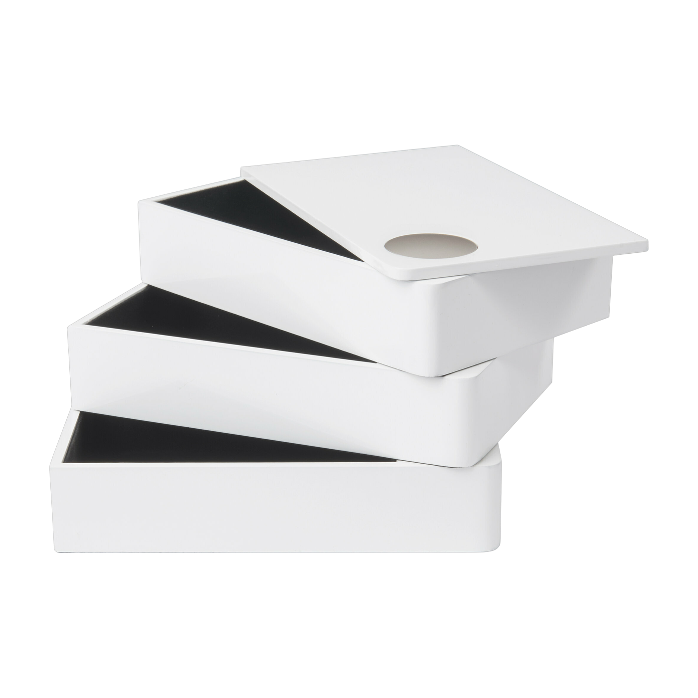 White MDF wood storage box - Umbra